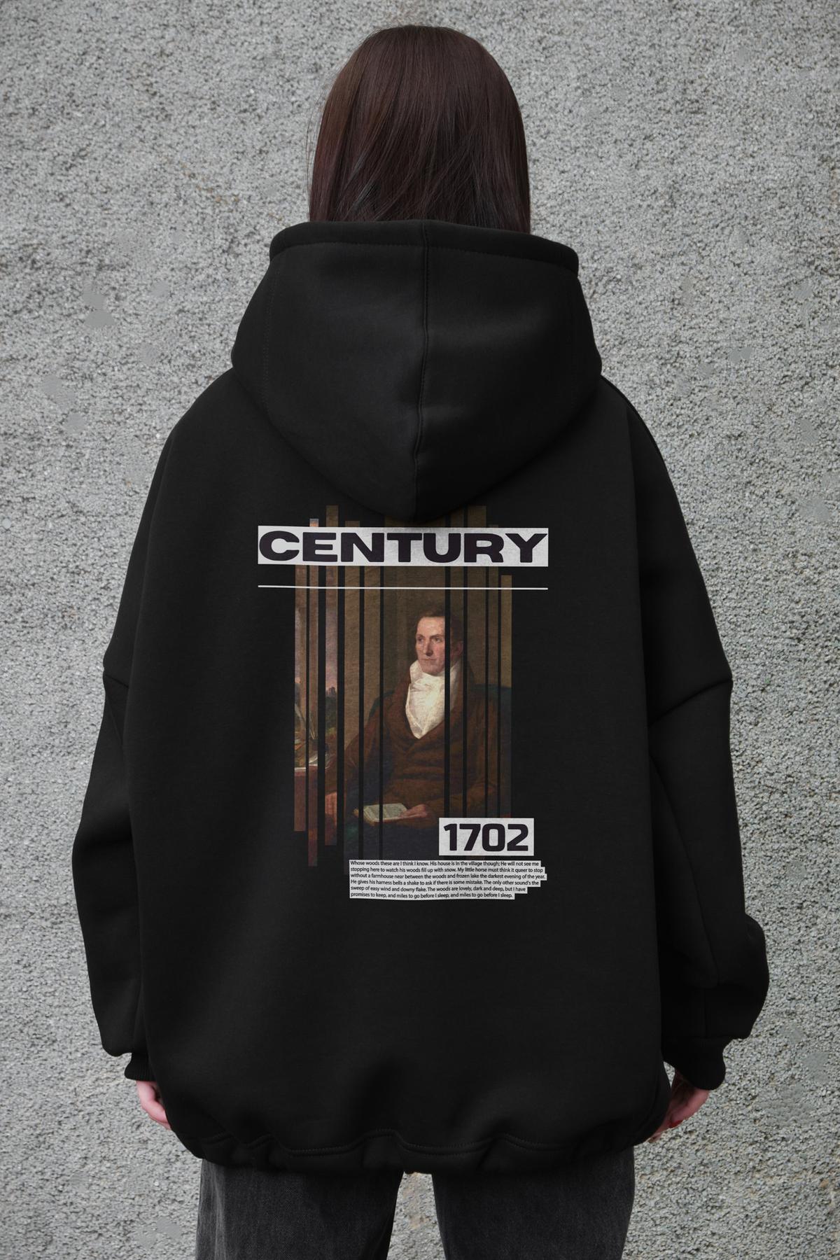 Жіноче оверсайз худі на флісі Century Black (Арт.: 3802960)