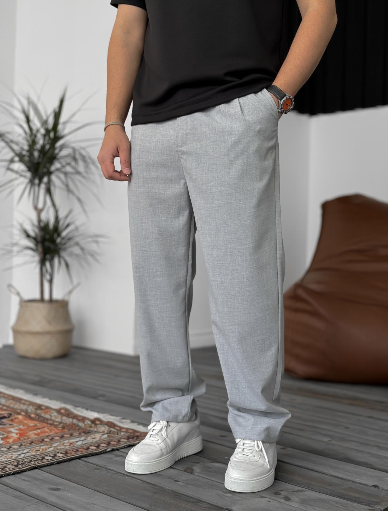 Чоловічі штани Baggy у сірому кольорі (Арт.: DF1994/3)