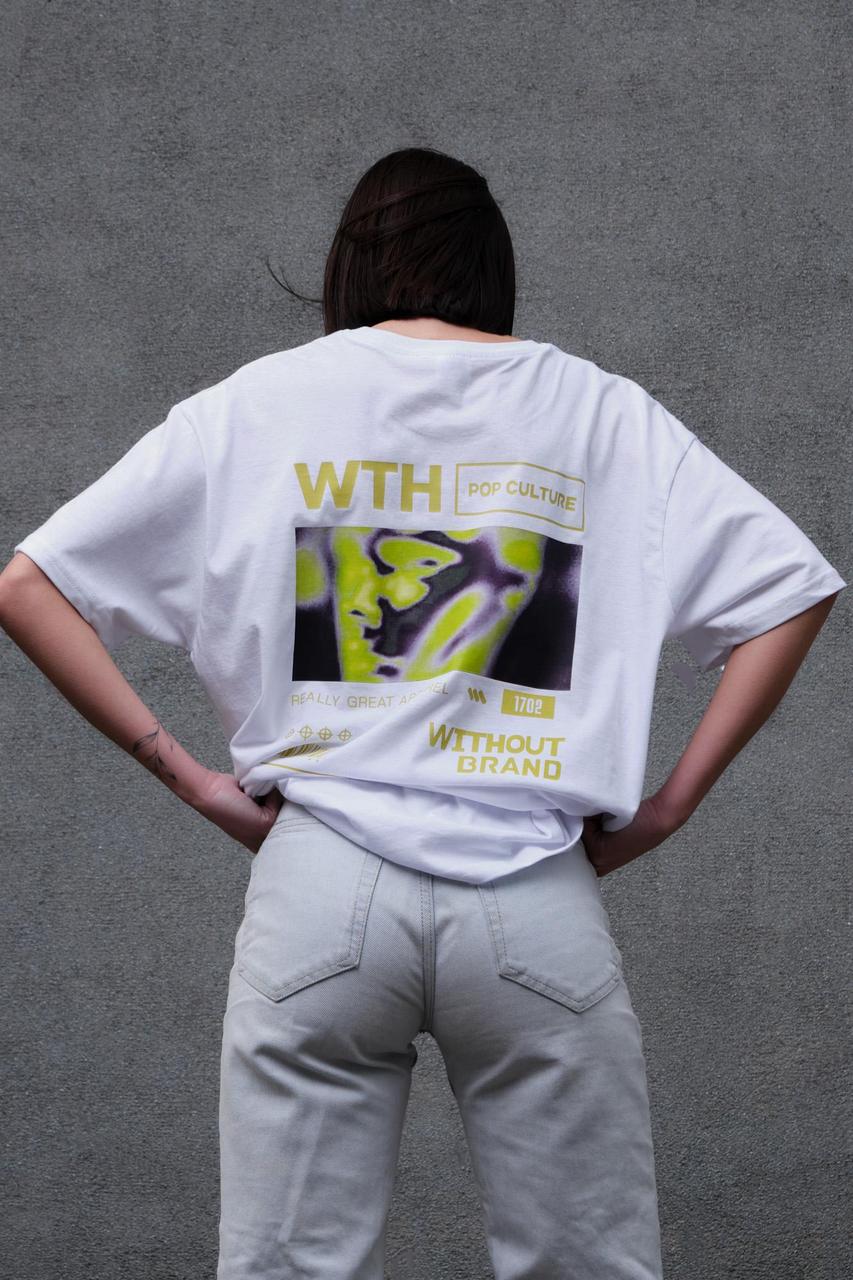 Жіноча Оверсайз Футболка З Принтом Without Pop Culture White (Арт.: 3176736)
