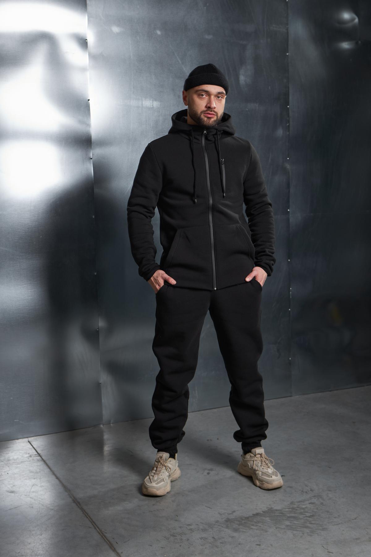 Костюм чоловічий теплий Spirited Hot в чорному кольорі (Арт.: 336476)