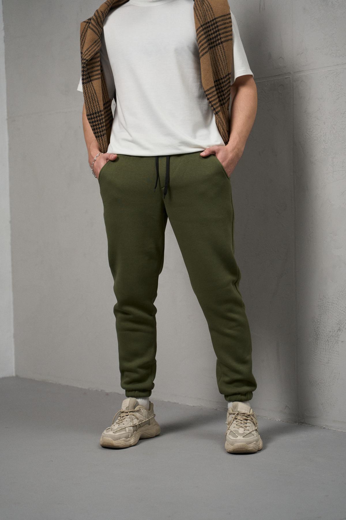 Штани чоловічі Fleece в кольорі хакі (Арт.: 573001)