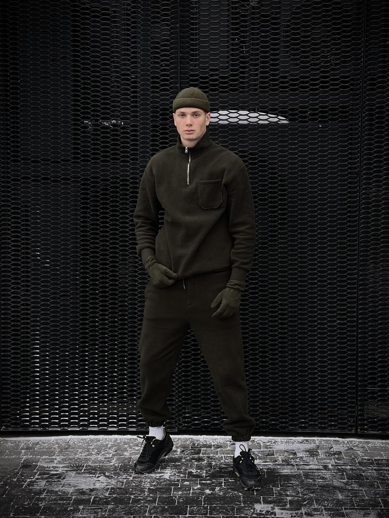 Костюм чоловічий Fleece в кольорі хакі (Арт.: 601056)