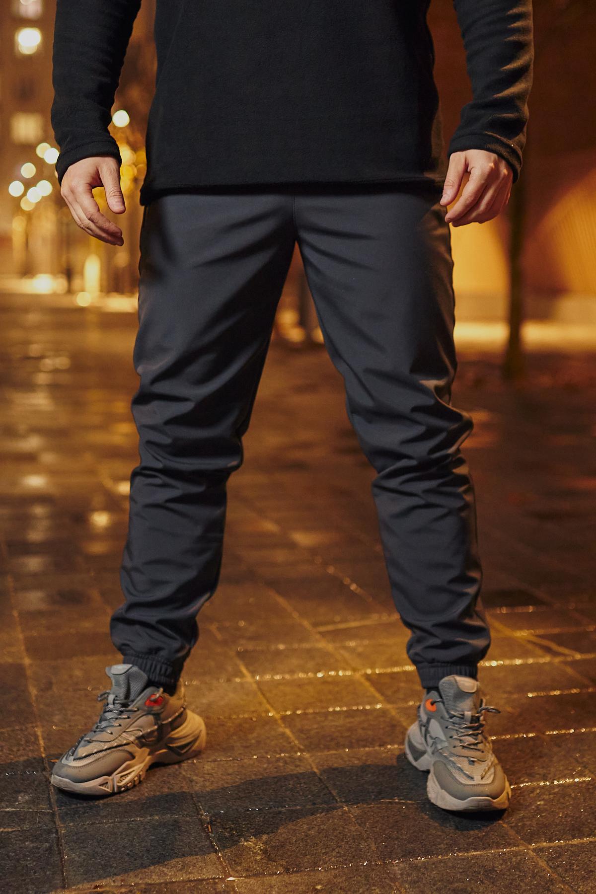 Штани чоловічі Basic softshell у сірому кольорі (Арт.: 639015)